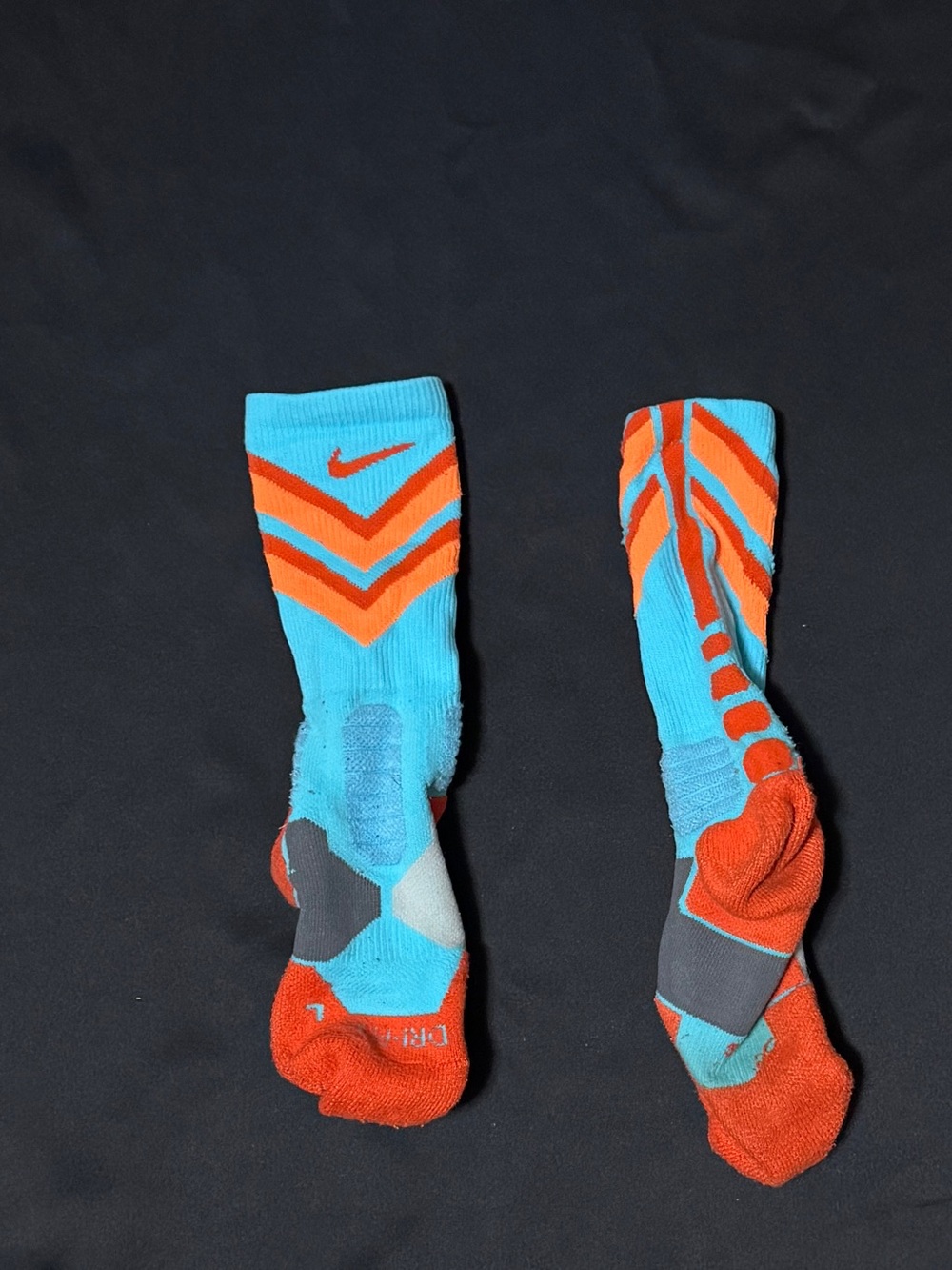Nike Men’s Hyper Elite Socks - Blue & Orange